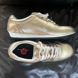 Gold sneakers
